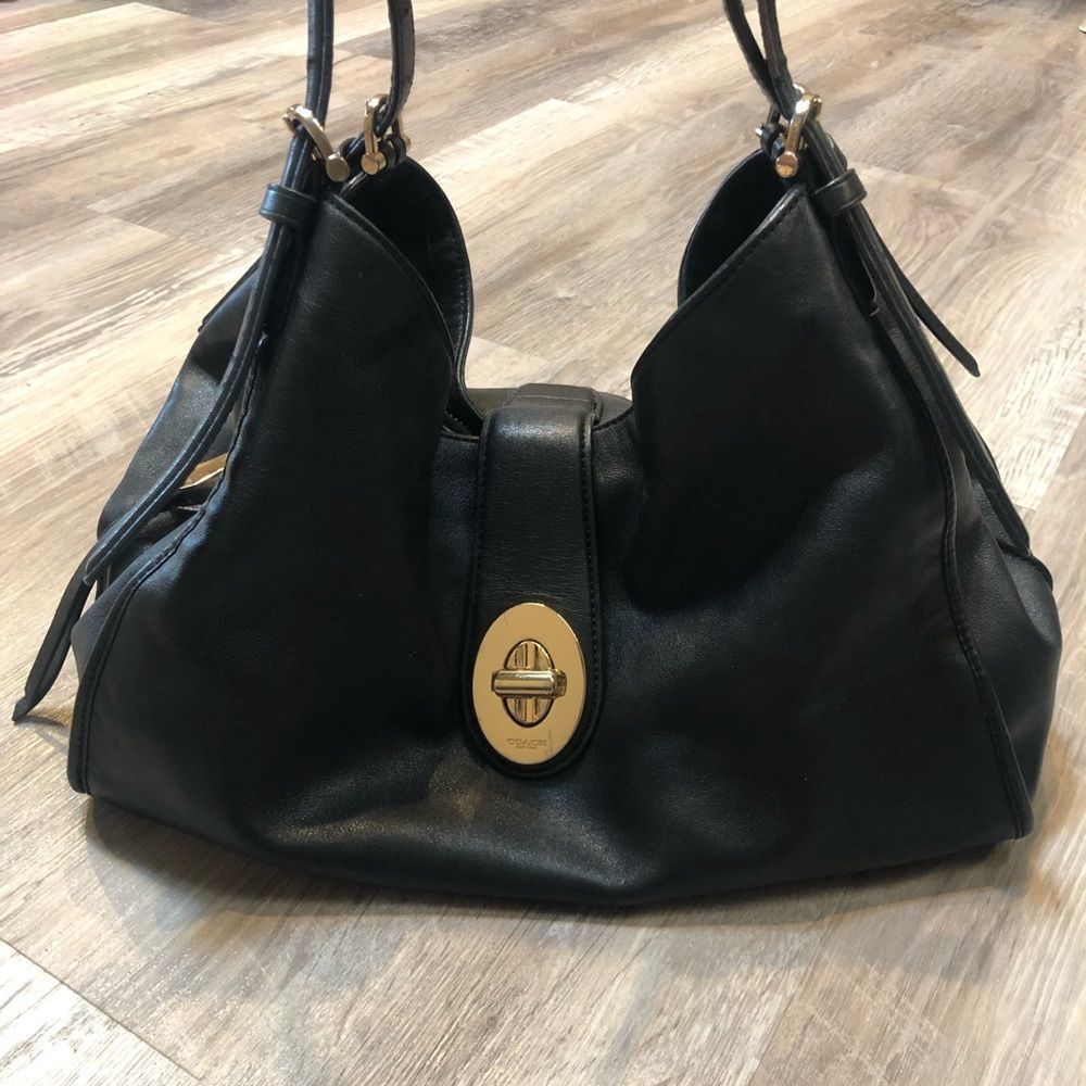 Coach Black Leather Satchel